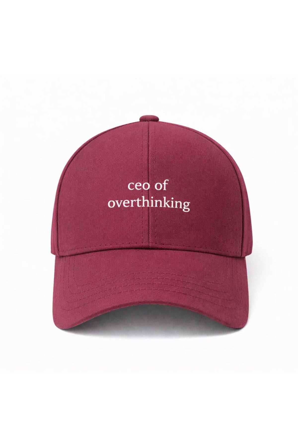 sf collection Unisex Ceo Of Overthinking Baskılı Spor Şapka, Ayarlanabilir Pamuklu Cap Günlük Kombin Şapkası görsel 5