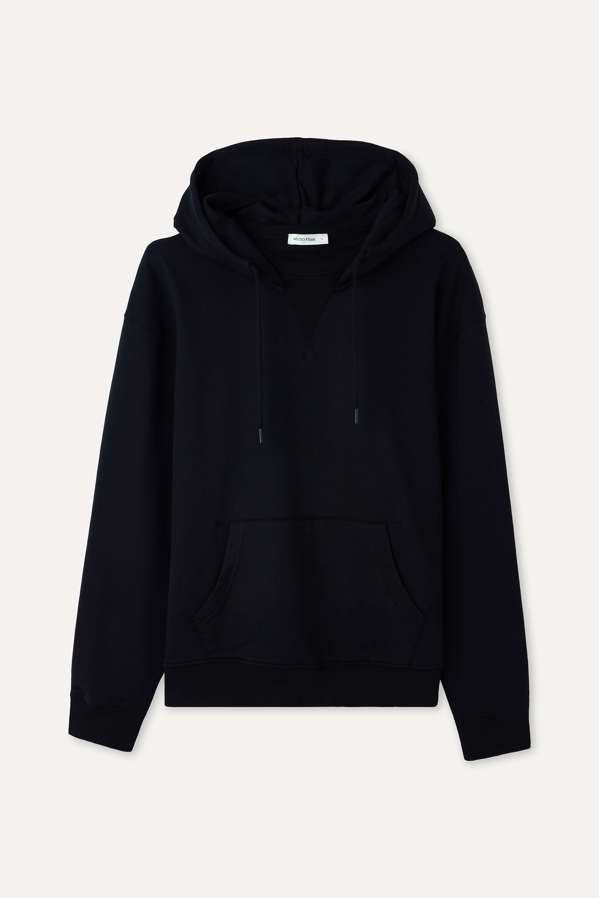 Mudo Erkek Siyah Loose Fit Kapüşonlu Sweatshirt — مشکی 1267325