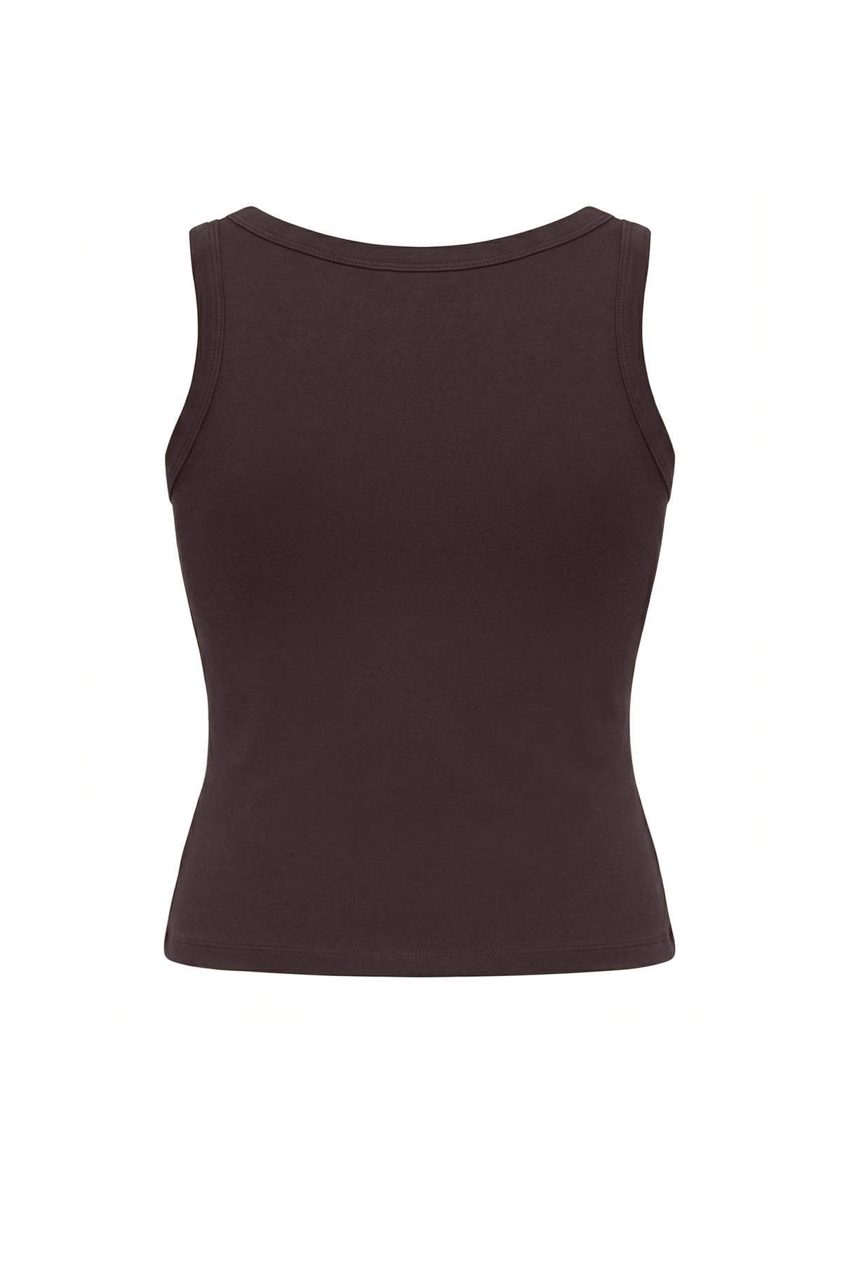 Trendyolmilla  Kahverengi Fırçalı Soft Kumaş Örme Spor Üst/Bluz THMSS26BZ00008 - Görsel 6