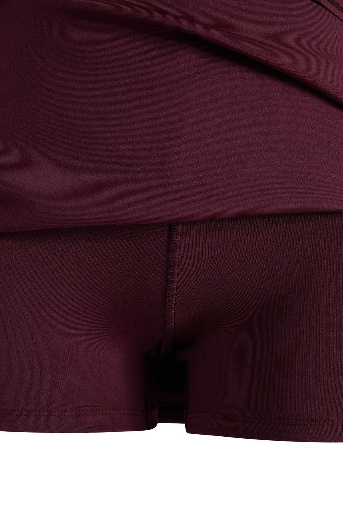 Trendyolmilla  Mürdüm Dalgıç/Scuba Şort Etek Şort & Bermuda THMSS23SR00013 - Görsel 6