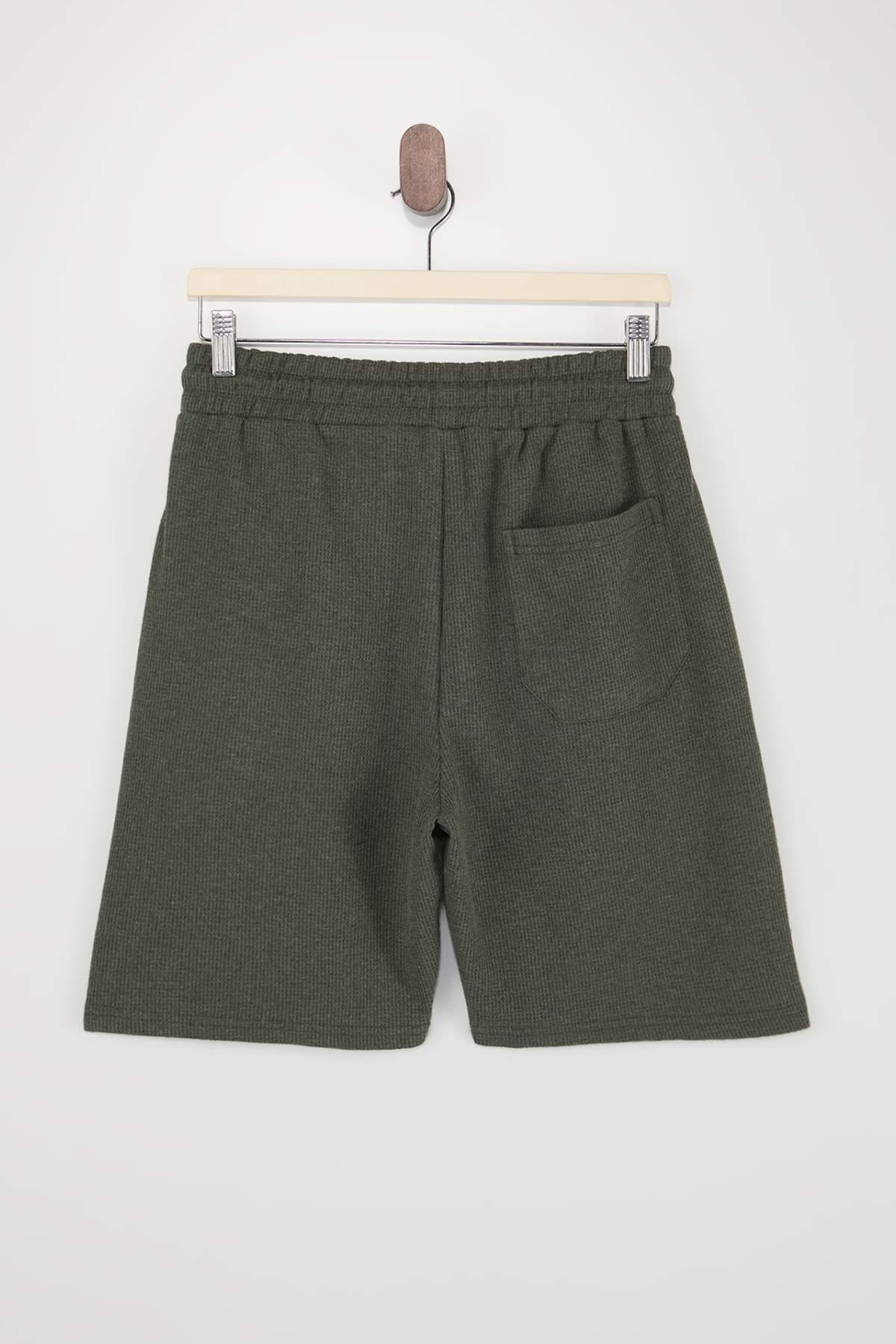 Trendyolmilla  Haki-Gri 2'li Regular/Normal Kesim Dokulu Paketli Şort&Bermuda TMNSS23SR00076 - Görsel 4