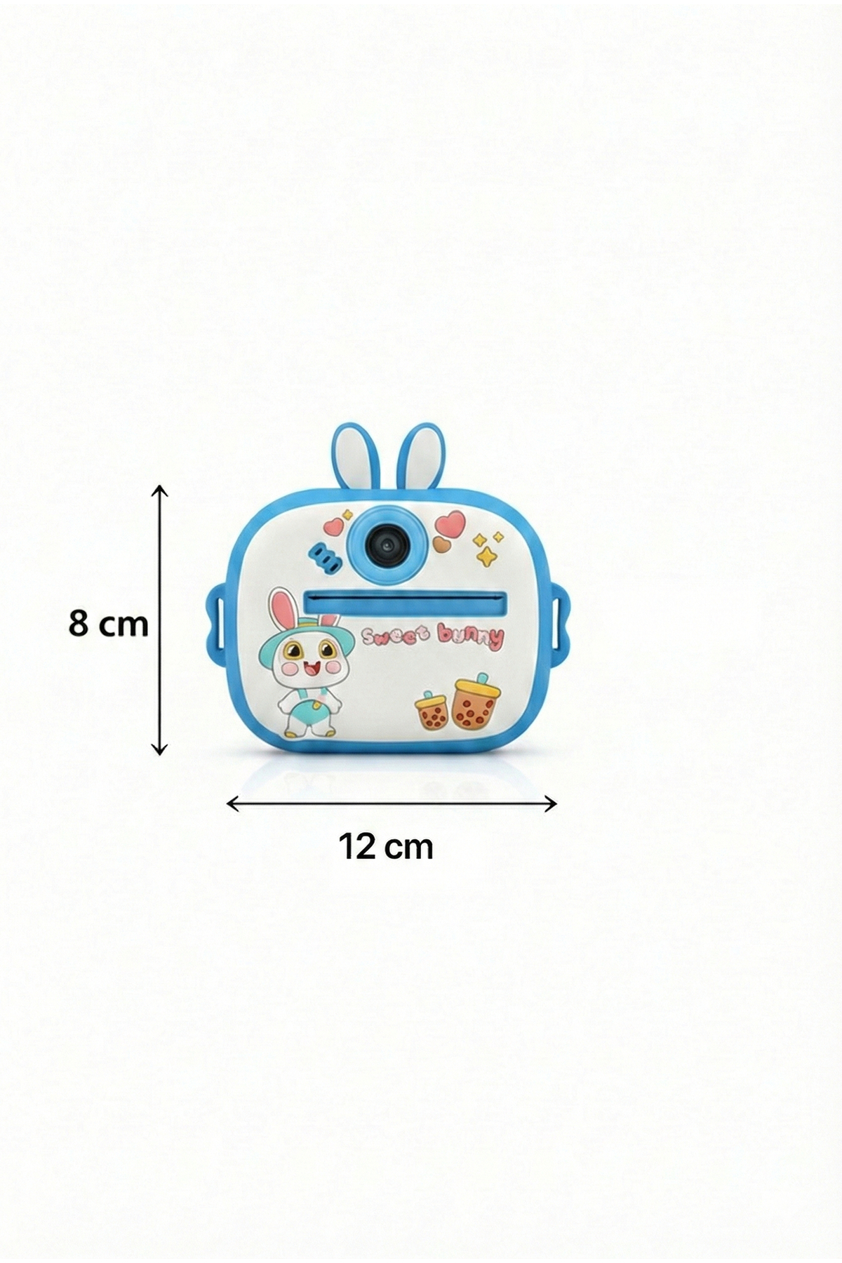 4 Berry Q7 Taşınabilir Fotoğraf Yazıcı ve Kamera BUNNY MAVİ fotoğrafı 7 (önizleme)