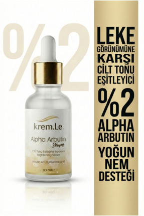 krem.Le Alpha Arbutin Serum - %2 Arbutin & Hyaluronic Acid | Leke Karşıtı, To...