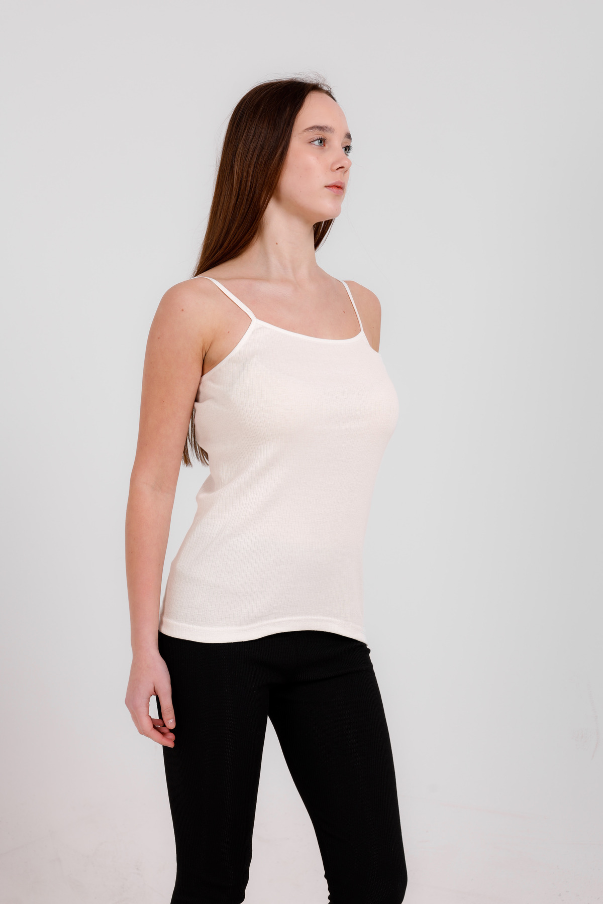 giysem  4'lü Basic Fitilli İp Askılı Atlet Ekonomik ve Uygun - Görsel 5