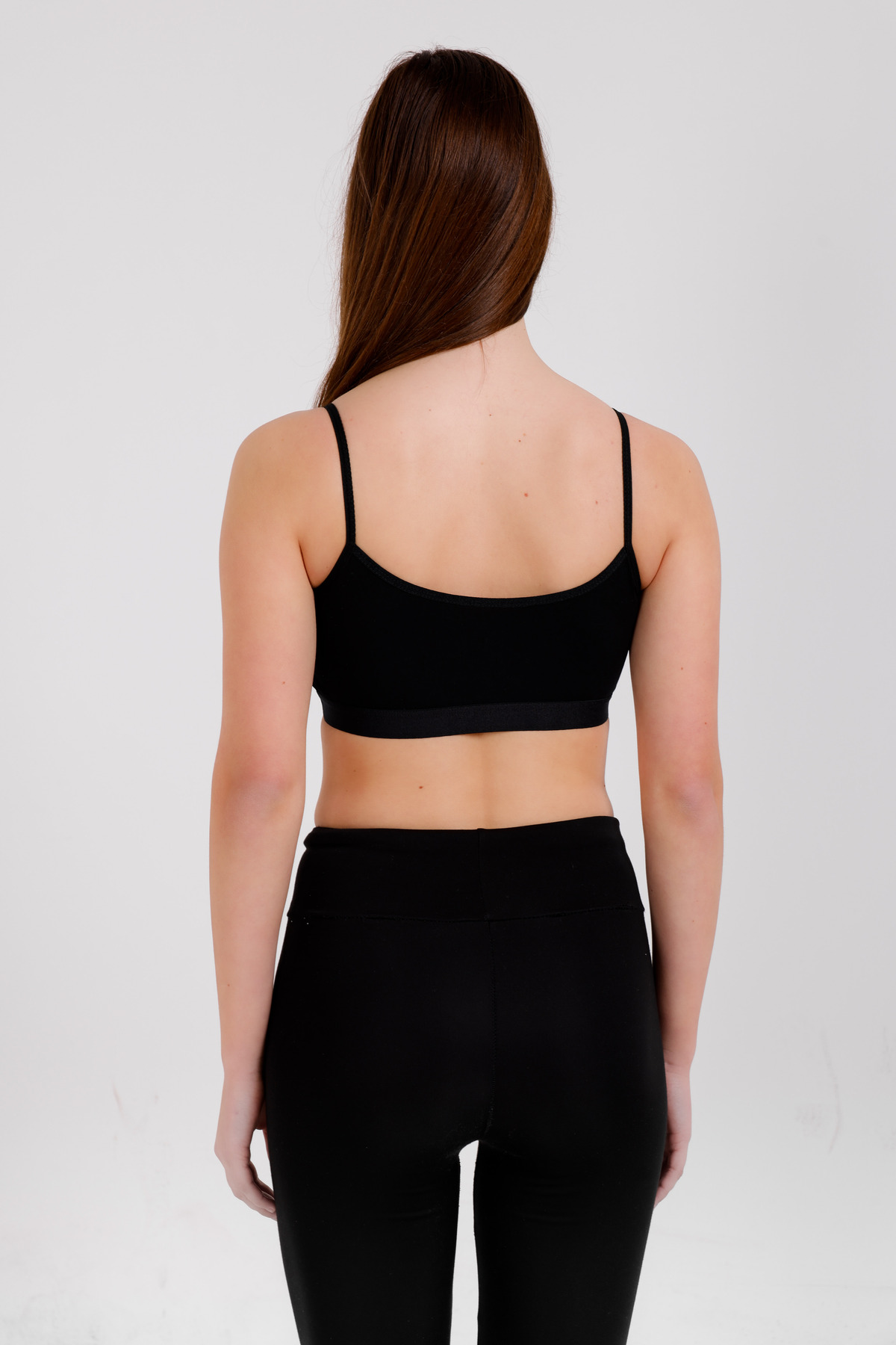 Clara Butik Kadın Renkli 5 Li Ip Askılı Pedli Sporcu Sütyen Yarım Atlet görsel 4