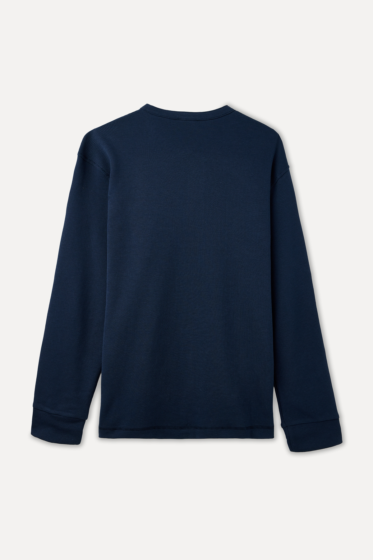 Mudo Erkek Lacivert Comfort Fit Henley Yaka Sweatshirt görsel 5