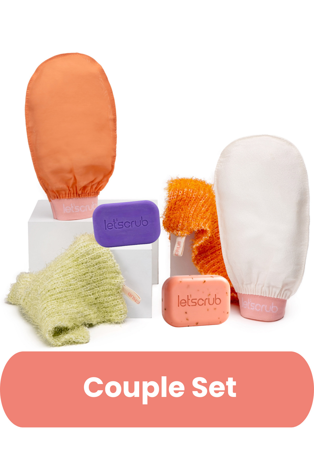 LET'SCRUB Couple Set Arındırıcı, Cilt Tonu Eşitleyici, Leke Karşıtı, Canlandırıcı — couple-set-yeni