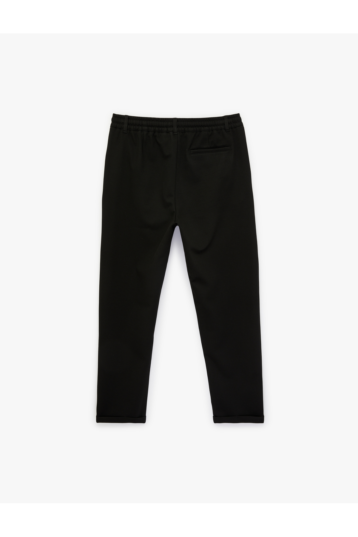 Regular Fit Cepli Beli Bağcıklı Düğmeli Kumaş Pantolon — مشکی 6SAM40016HK — تصویر 4 از 5
