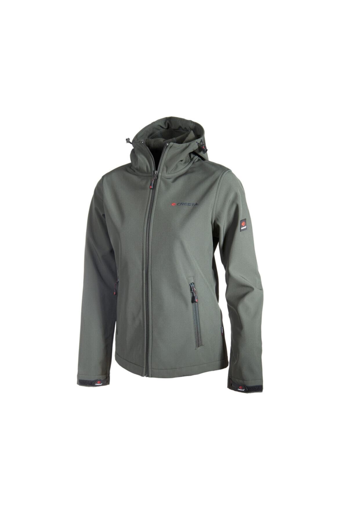 Cresta Outdoor Kapüşonlu Kadın Basic Softshell Ceket