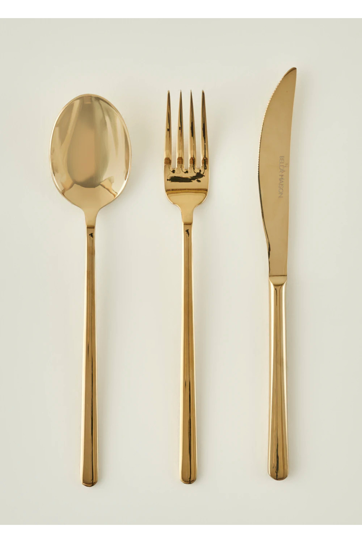 Milano 18-Piece Dinnerware Cutlery Set Gold