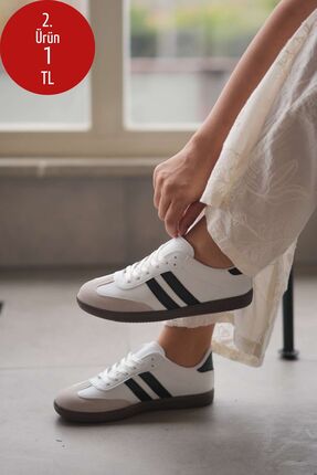 SOLAZER Kadın Beyaz Günlük Sneaker