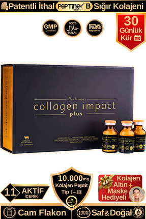 Dr.Sammy's Toz Kolajen Peptit 10.000 Mg Tip 1-3 Hidrolize Sığır Kolajeni | Pr...