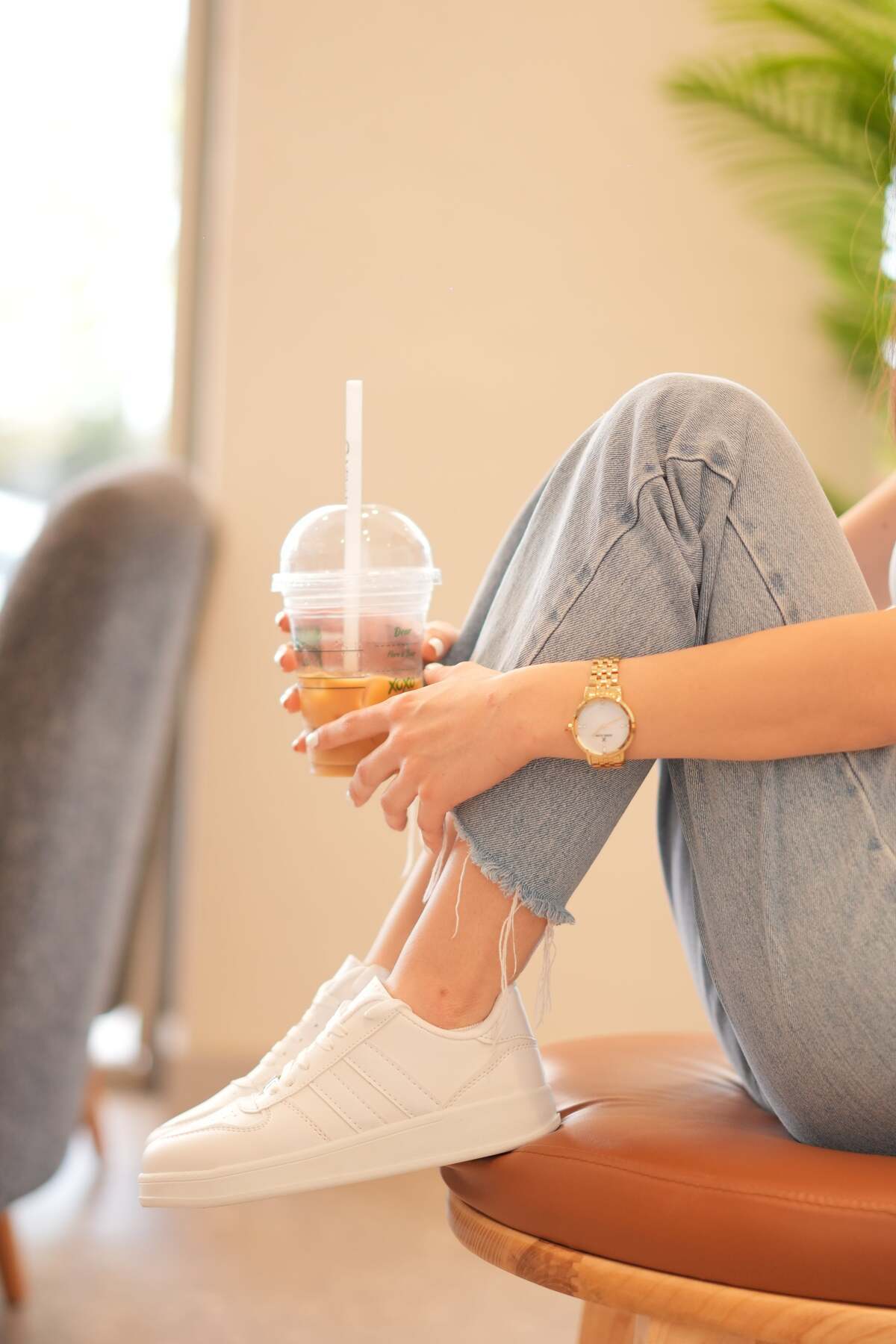 SOLAZER  KADIN BEYAZ GÜNLÜK SNEAKER - Görsel 4