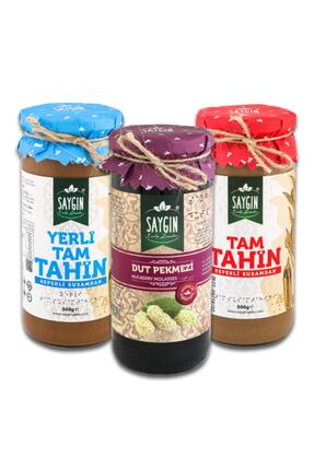 Saygın 3'lü Avantajlı Tahin Fırsat Paketi 500 G + 500 G + Dutpekmezi 630 G