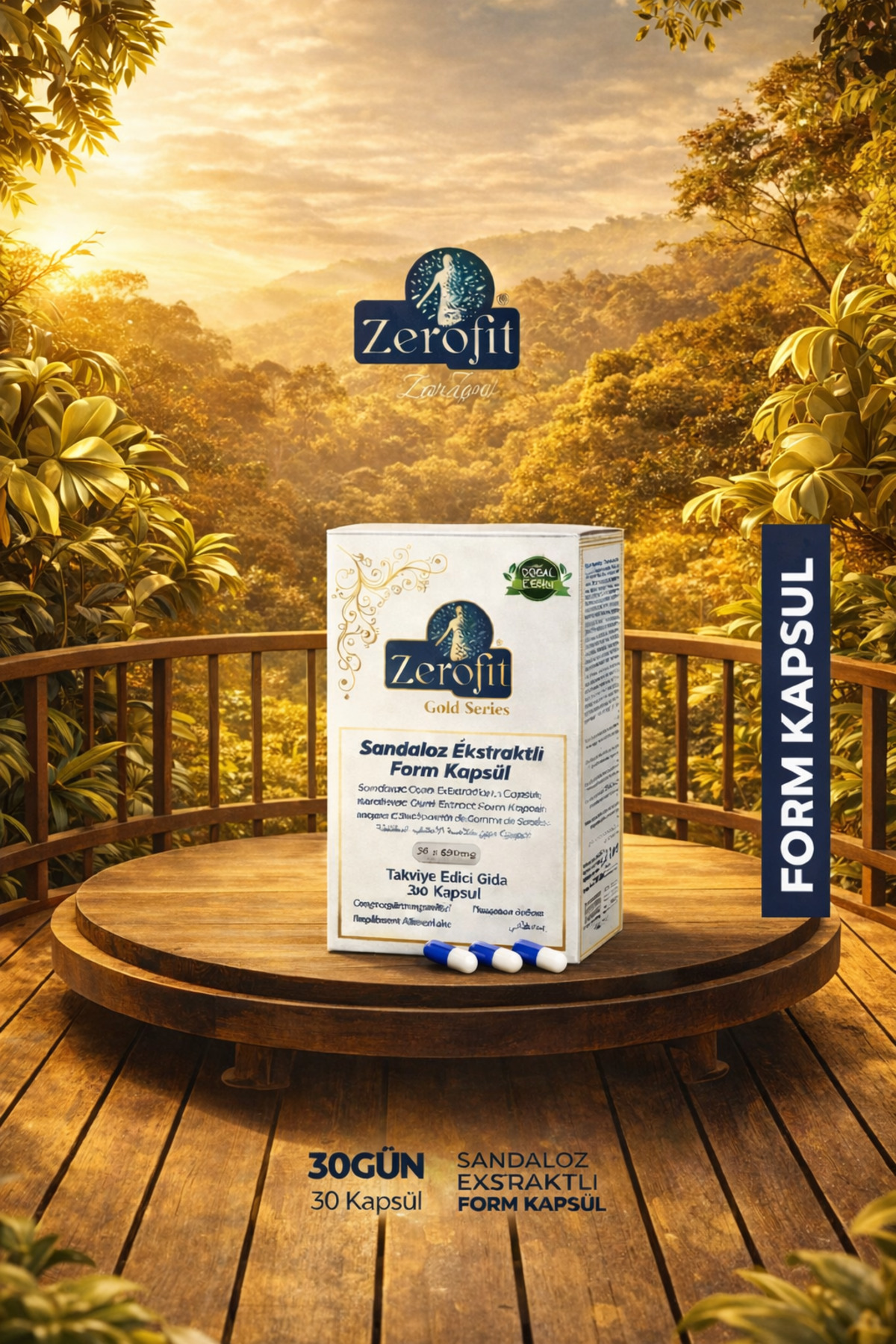 Zerofit 2 Paket Sandaloz Ekstrat Form Kapsül 30adet Detoks