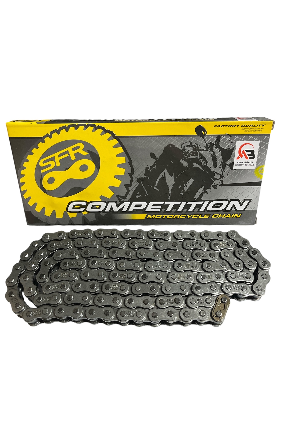 Ｎｏ．453様 MOTORKİT MK SFR ZİNCİR [428H x 128L] DRİFT L - TK03 - CBF - YBR