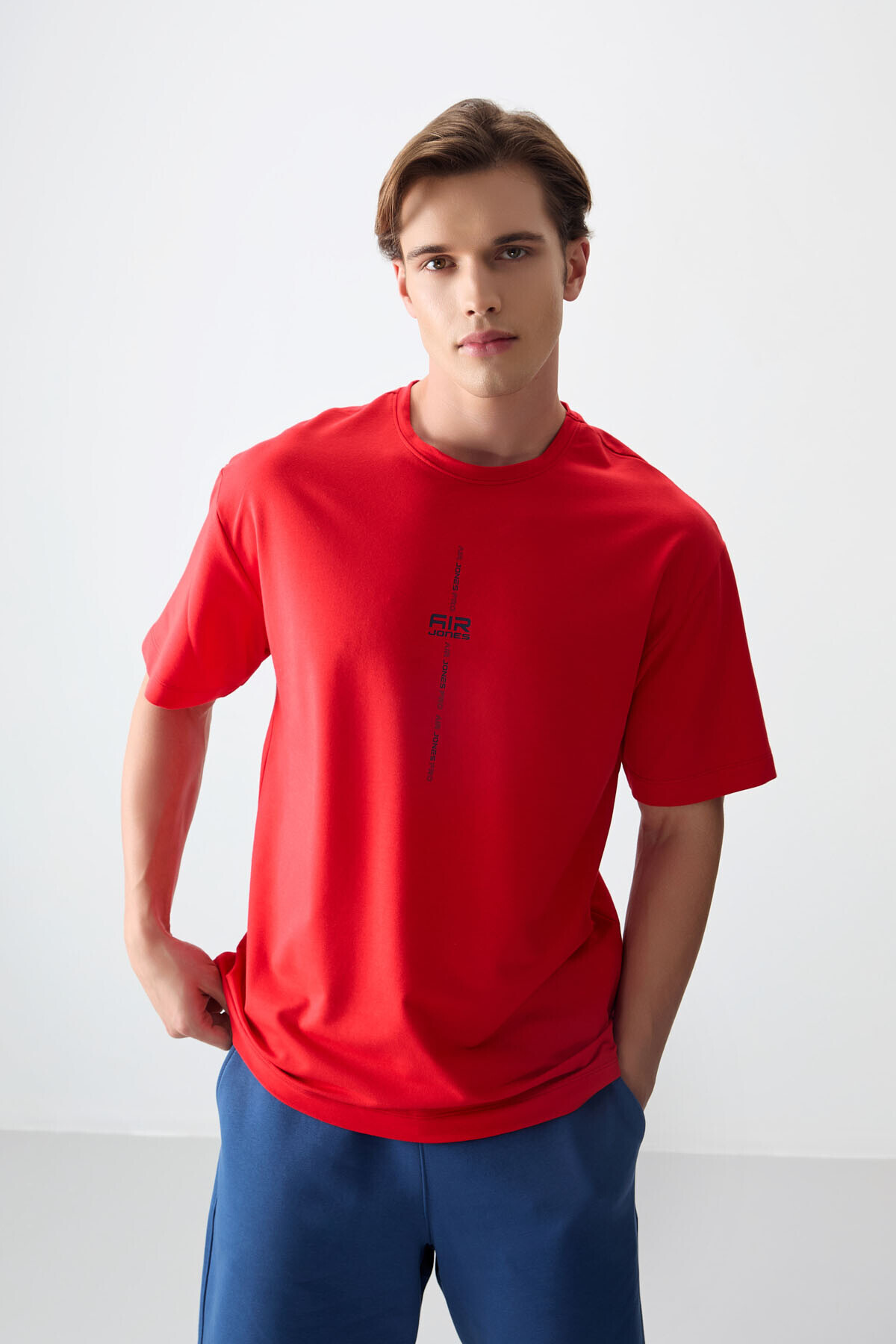 Fiesta Cotton Thick Soft Textured Oversize Fit Printed Men's T-Shirt- 88373