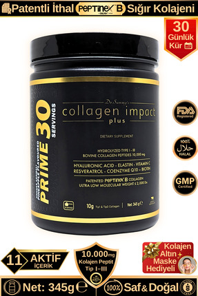 Dr.Sammy's Toz Kolajen Peptit 10.000 Mg Tip 1-3 Hidrolize Sığır Kolajeni | Pr...