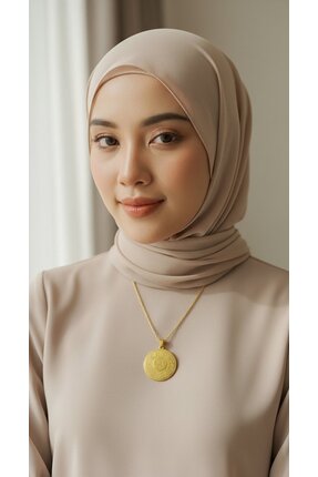 Trenyx Ayetel Kürsi Allah Yazılı Kolye – Çelik Altın Kaplama, Manevi Koruyucu...