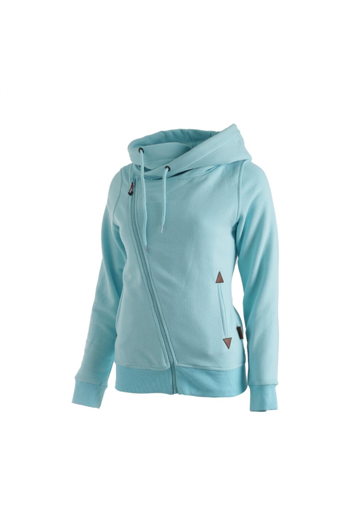 Cresta Tam Fermuarlı Kapüşonlu Kadın Sweatshirt