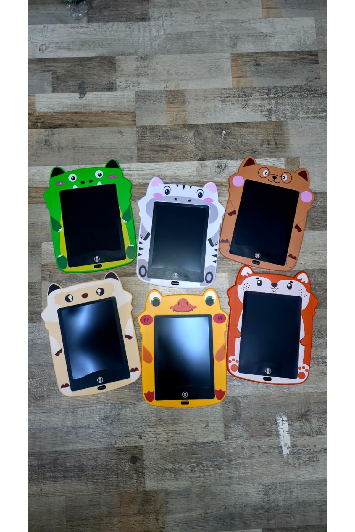 Duffa Figürlü Lcd Çizim Tableti Sevimli Hayvan Figür Çocuk Lcd Çizim Tahtası Yazı Tableti (PEMBE YOK) fotoğrafı 3 (önizleme)