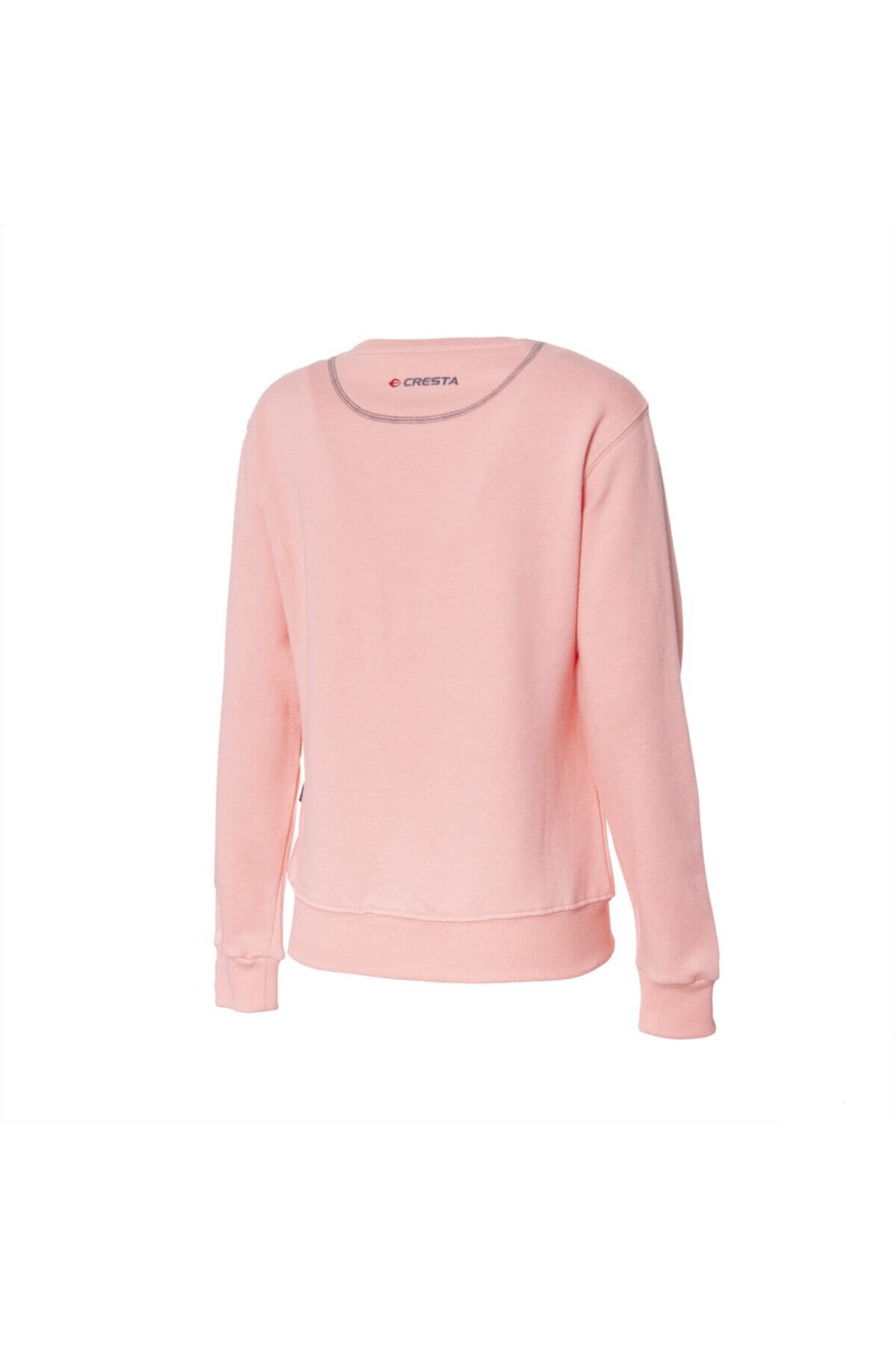 Cresta Kadın Pembe Outdoor Basic Sweatshirt görsel 2