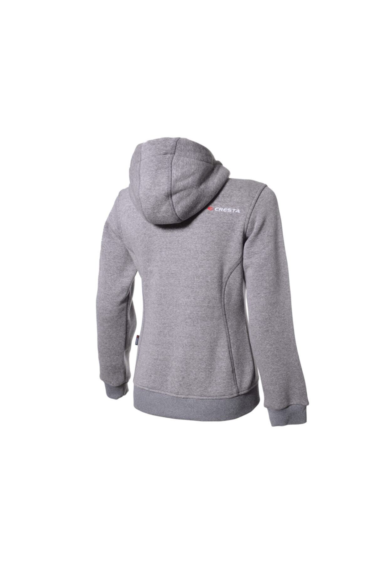 Cresta Kadın Gri Outdoor Kapüşonlu Ceket görsel 3