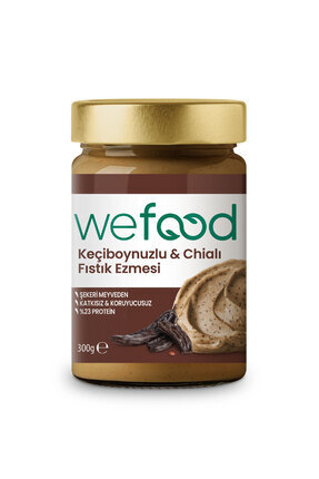 Wefood Keçiboynuzlu & Chialı Fıstık Ezmesi 300 g