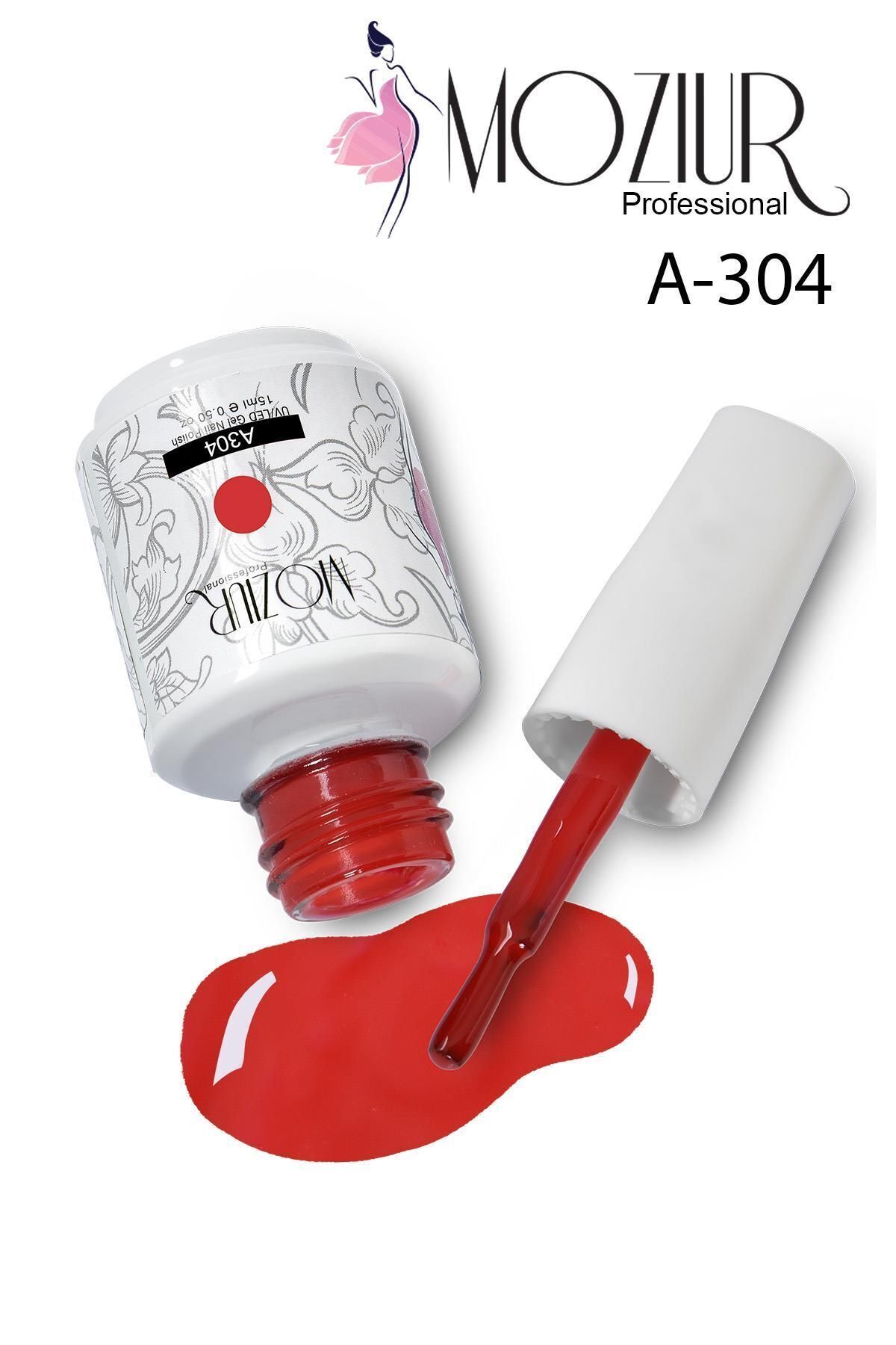 Kalıcı Oje UV Led A304 (KIRMIZI SERİSİ) 15ml — قرمز 8683089009045 — تصویر 3 از 3