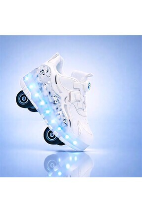 sepona Patenli Çocuk Ortopedik Işıklı Paten Tekerlekli Rocky Spor Kaykay 4 Te...