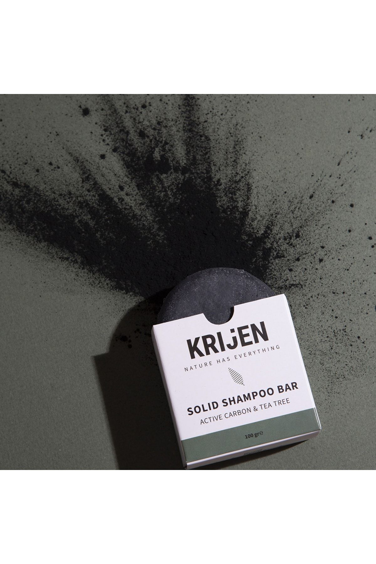 Aktif Karbon & Çay Ağacı Katı Şampuanı | Yağlı Saçlar - Bitkisel Keratin &e Vitamini& Panthenol — تصویر 8 از 9