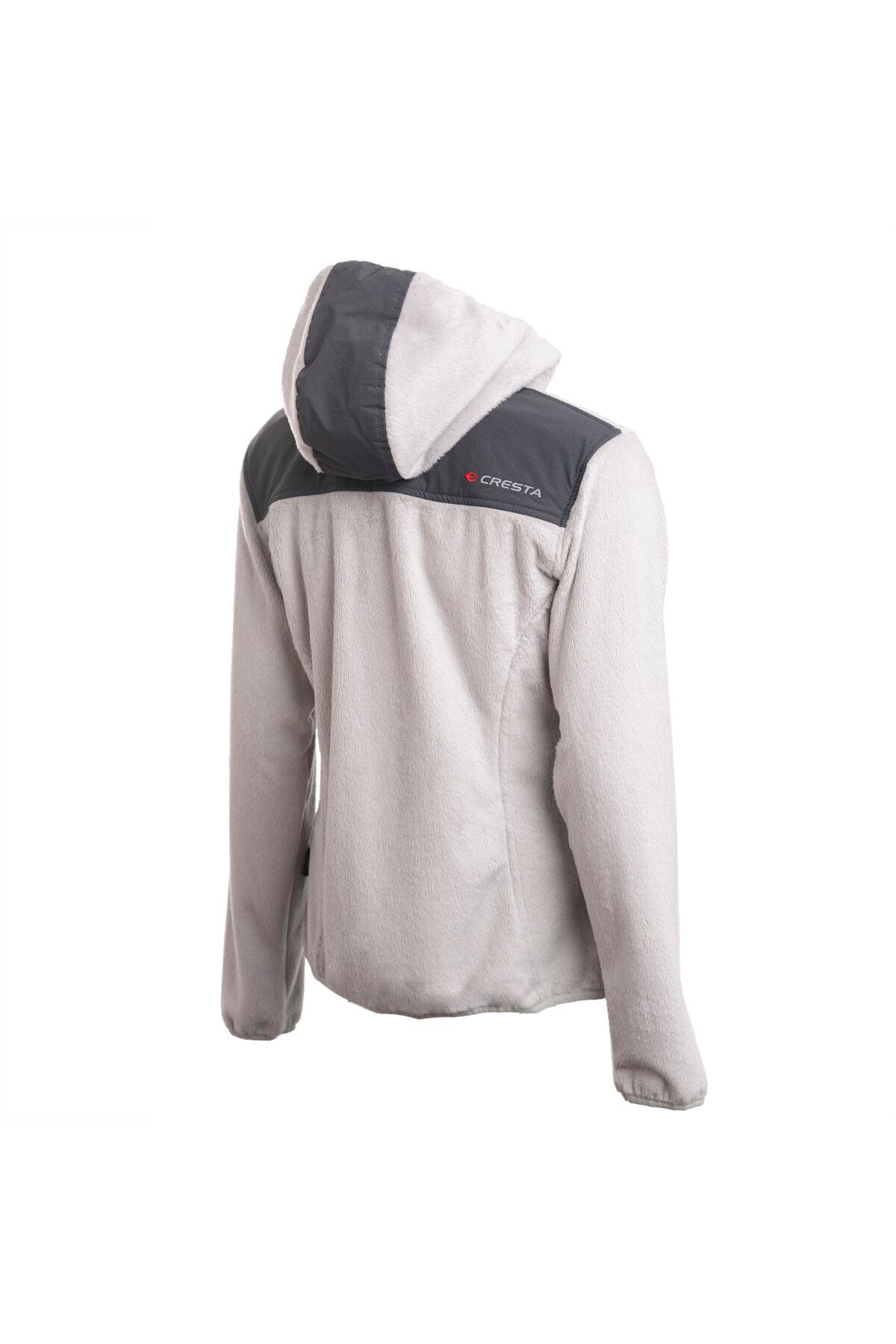 Cresta Kadın Gri Outdoor Yumuşak Polarlı Ceket görsel 3