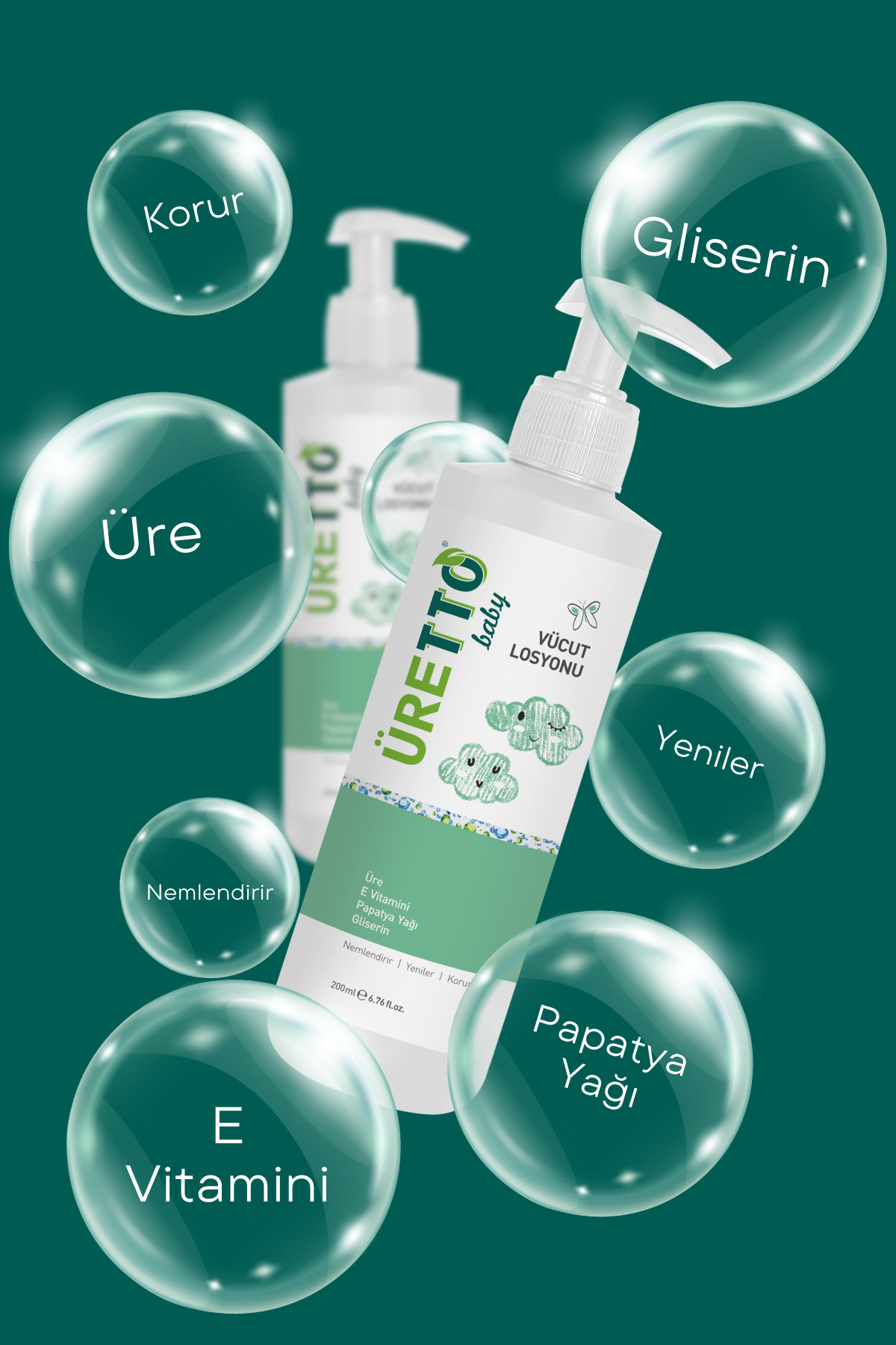 TTO Üretto Baby Vücut Losyonu 200 ML fotoğrafı 3 (önizleme)