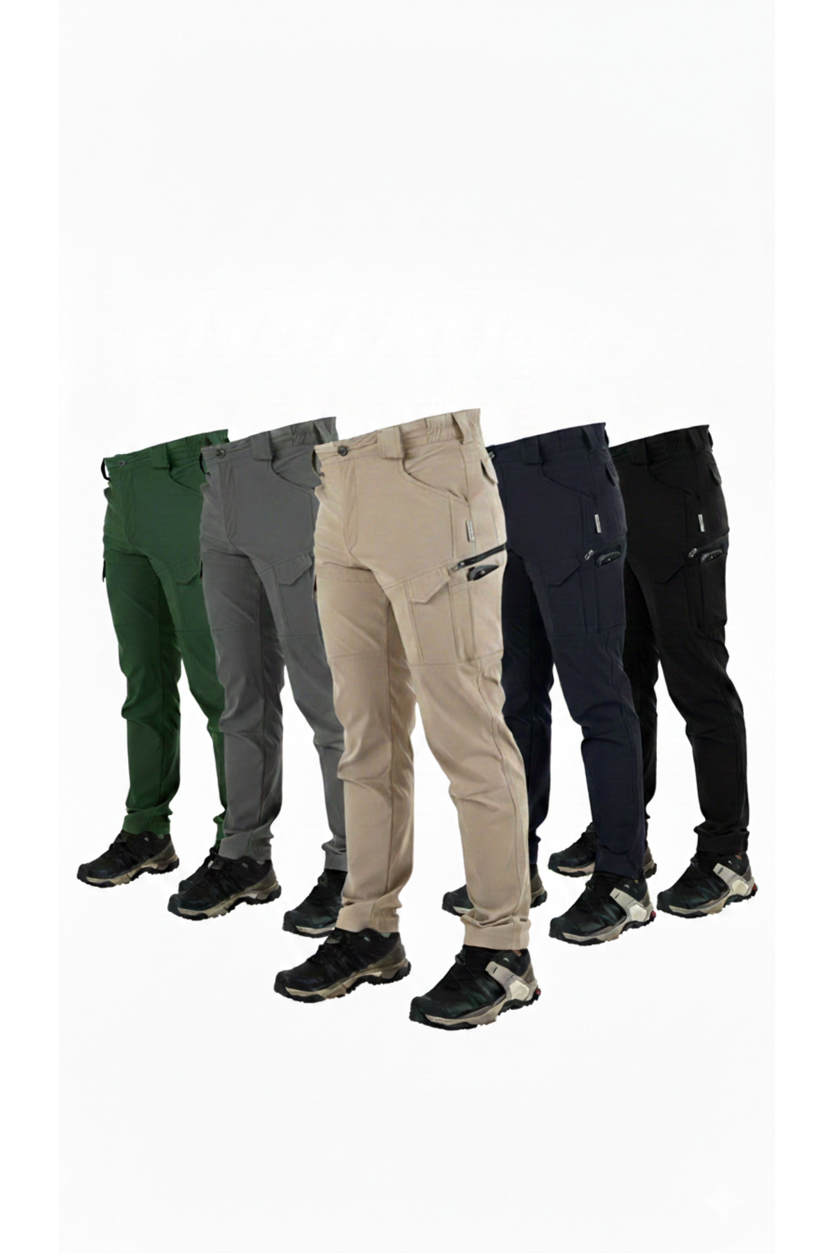 SNOWMOUNT  Outdoor Trekking Taktikal Likralı Mevsimlik Doğa Yürüyüşü Kaliteli Şık Duruş Bej Renk Pantolon - Görsel 9