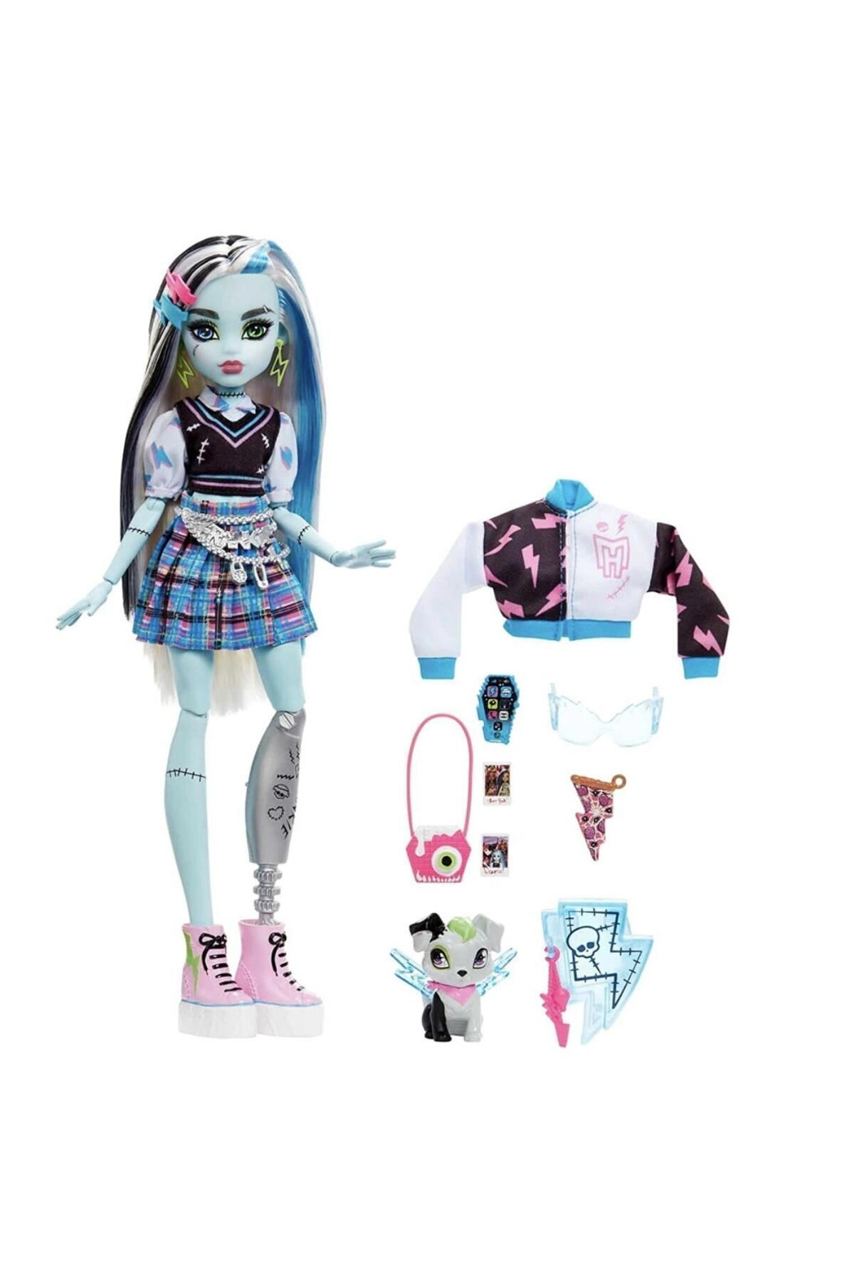 MONSTER HIGH Frankie Stein Ana Karakter Bebekler, HHK53 fotoğrafı 4 (önizleme)