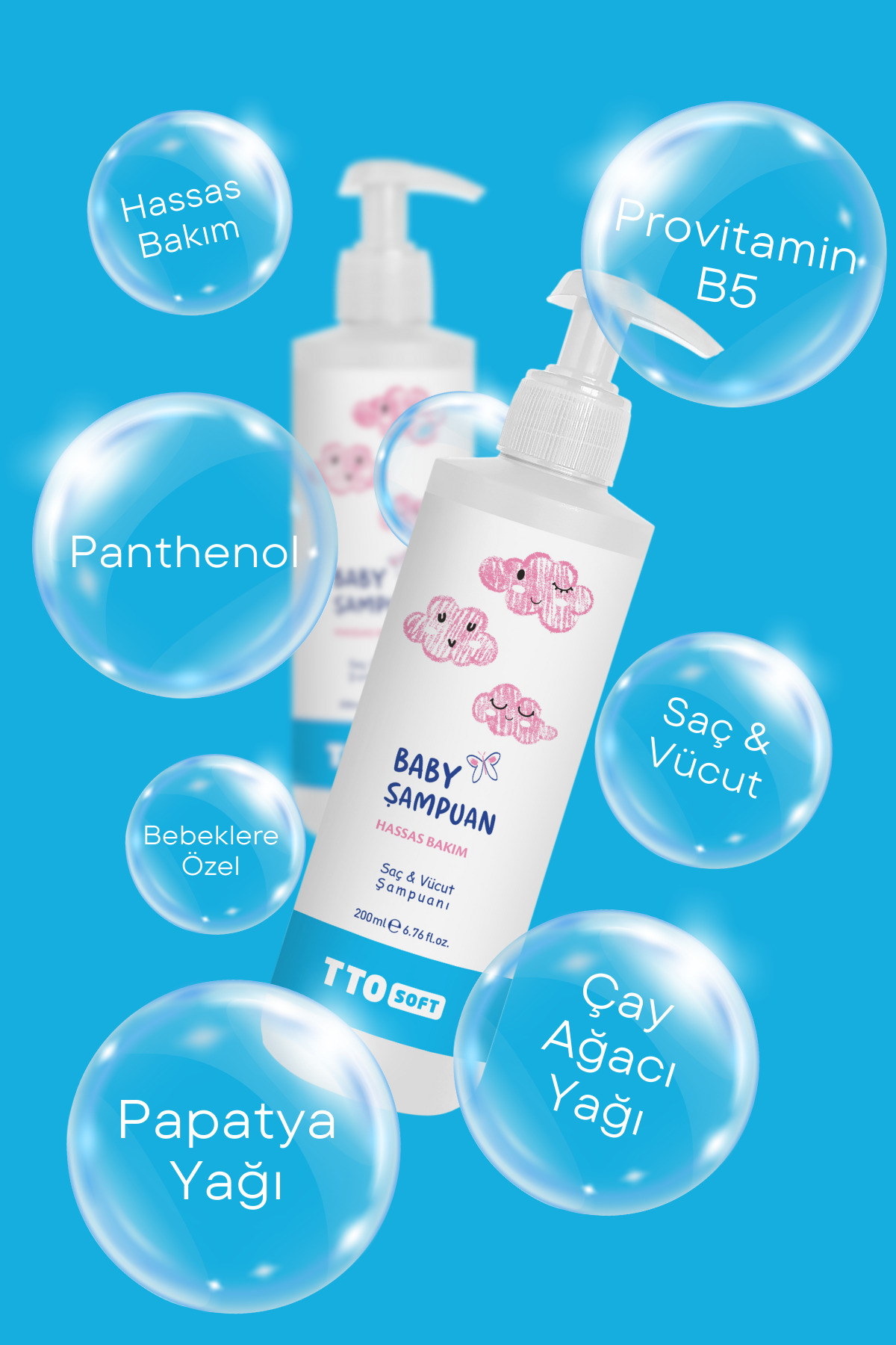 TTO Soft Bebek Şampuanı 200ml fotoğrafı 3 (önizleme)