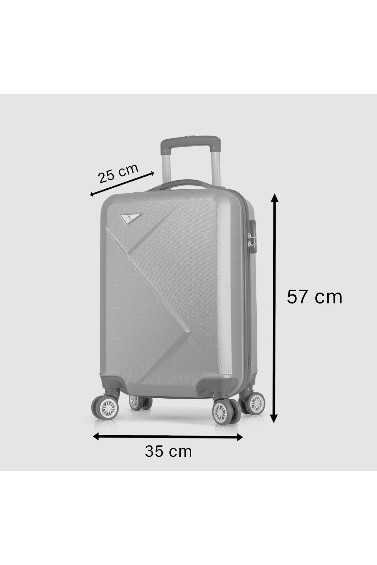 My Valice  Siyah Unisex Kabin Boy Valiz MV8046 - Görsel 5