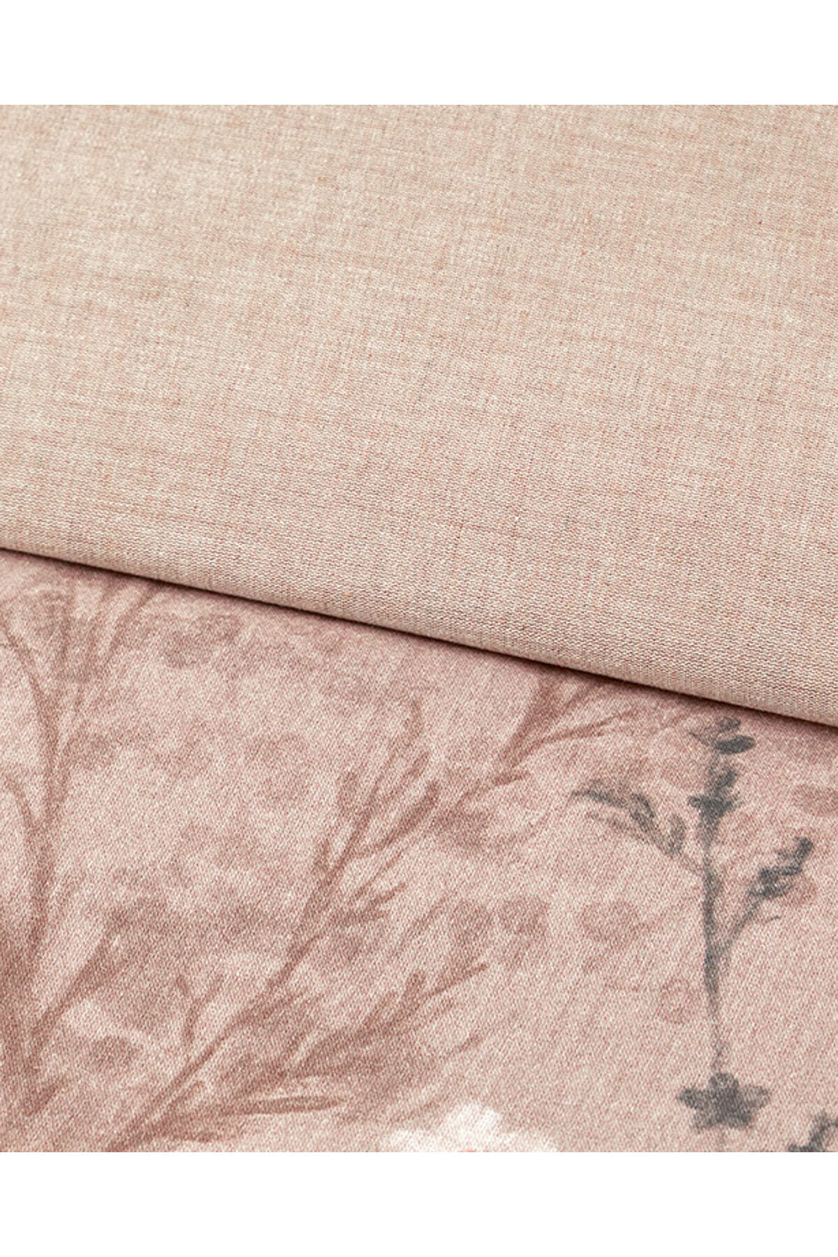 English Home Sweet Spring Dijital Baskılı Soft Cotton Çift Kişilik Çarşaflı Nevresim Takımı 200x220 cm Gül Kurusu fotoğrafı 4 (önizleme)