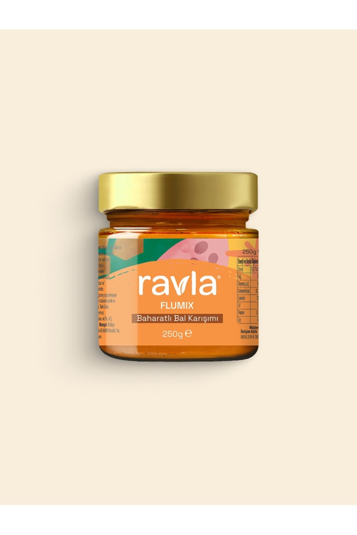 Ravla Flumix Baharatlı Bal Karışımı - 250g