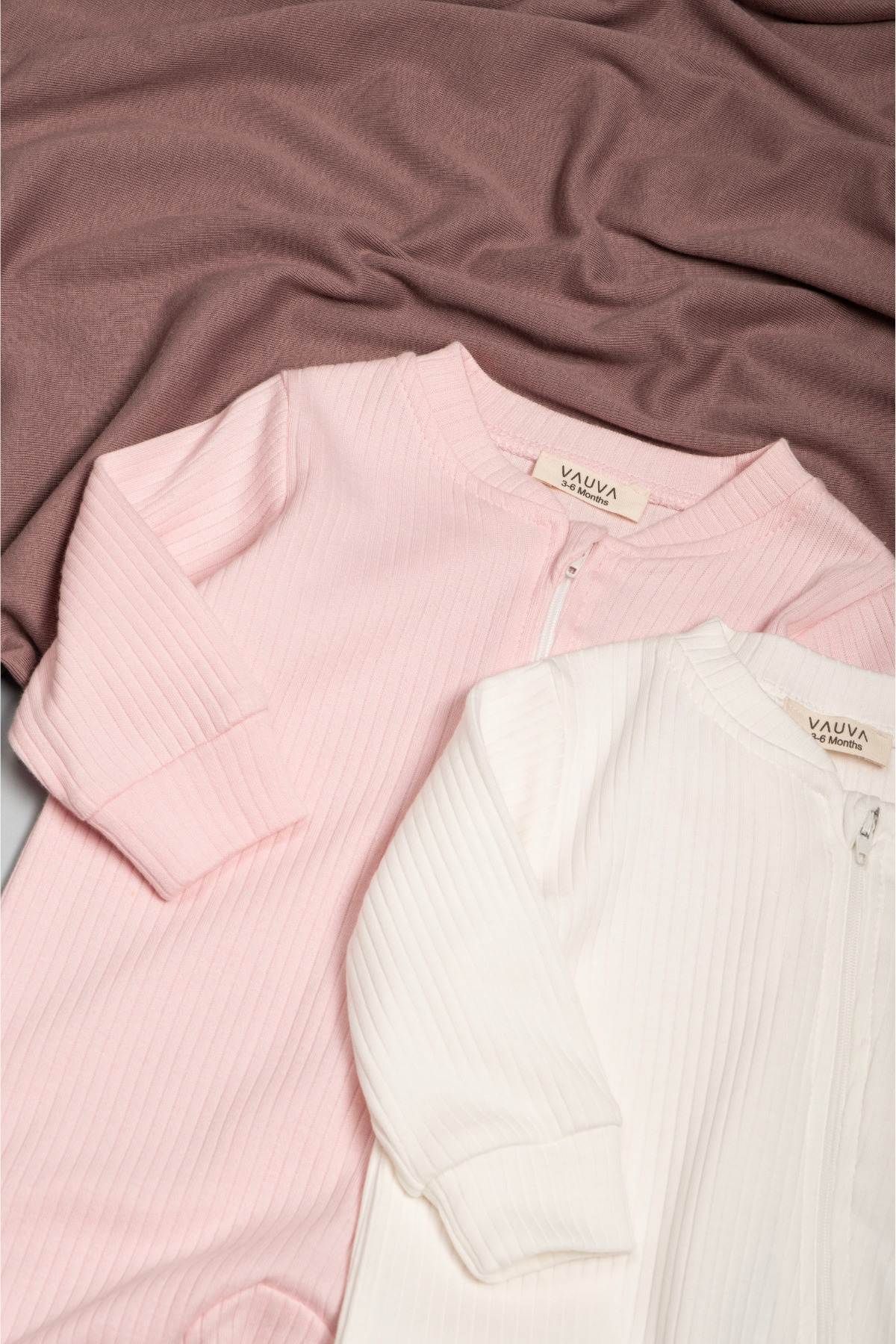 Vauva 2'li Tulum Kız Erkek Bebek Çocuk Mevsimlik Uzun Kollu Fermuarlı Uyku Tulumu fotoğrafı 3 (önizleme)