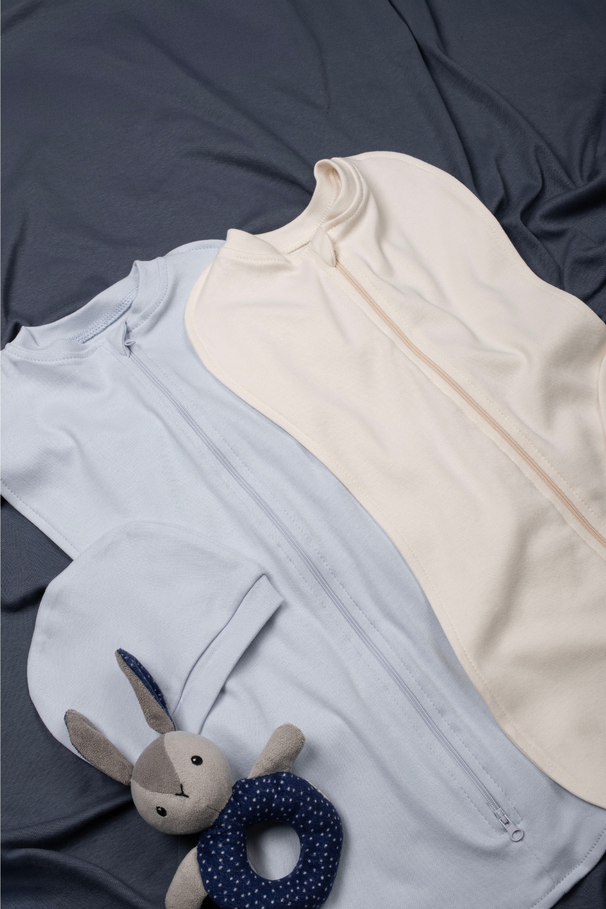 Vauva Bebek İçin %100 Pamuklu Çif Taraflı Fermuarlı Kundak Yumuşak Penye Kumaş Nefes Alabilen Kumaş fotoğrafı 3 (önizleme)