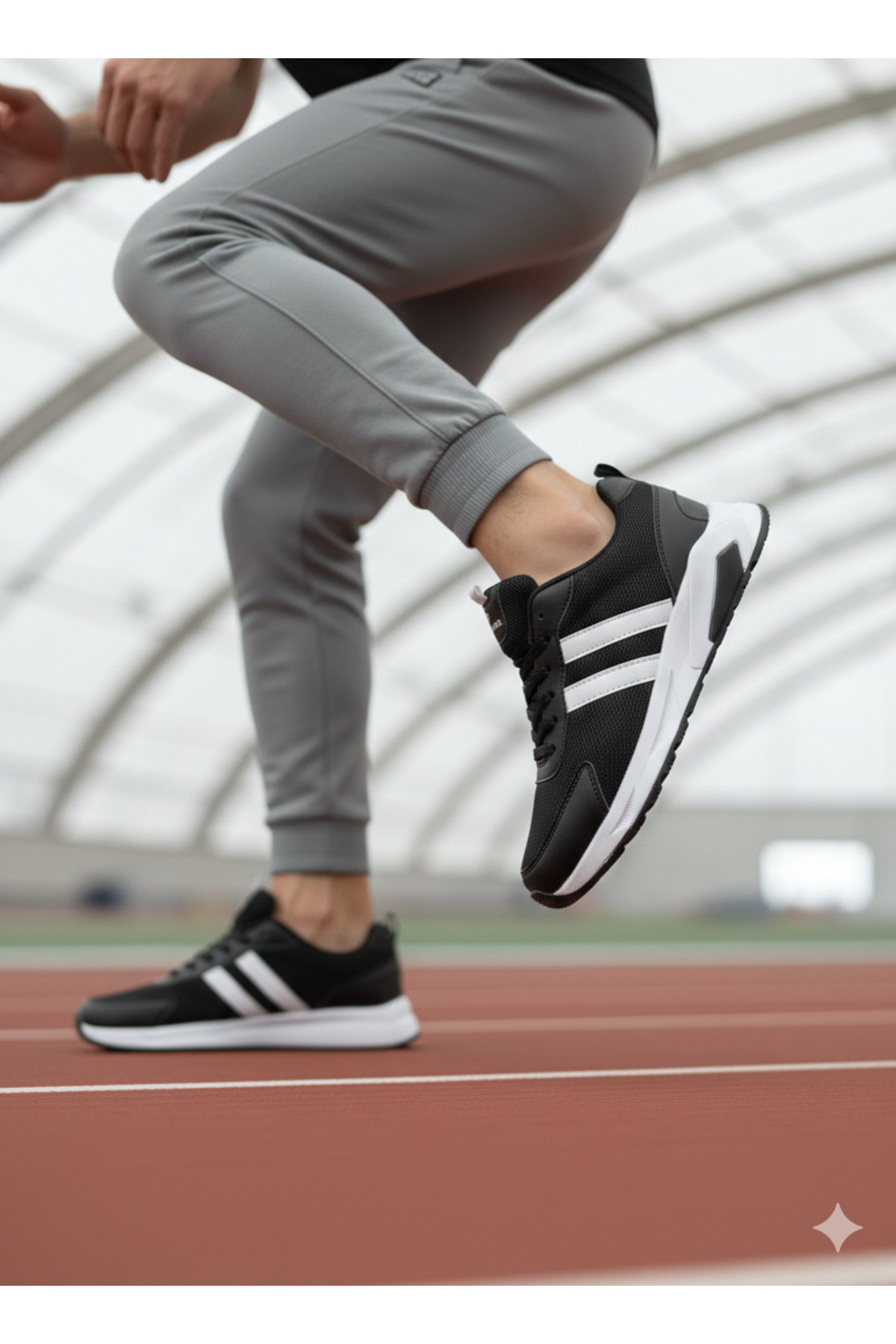 PRO JACK SİYAH BEYAZ ERKEK GÜNLÜK SNEAKER SPOR AYAKKABI görsel 6