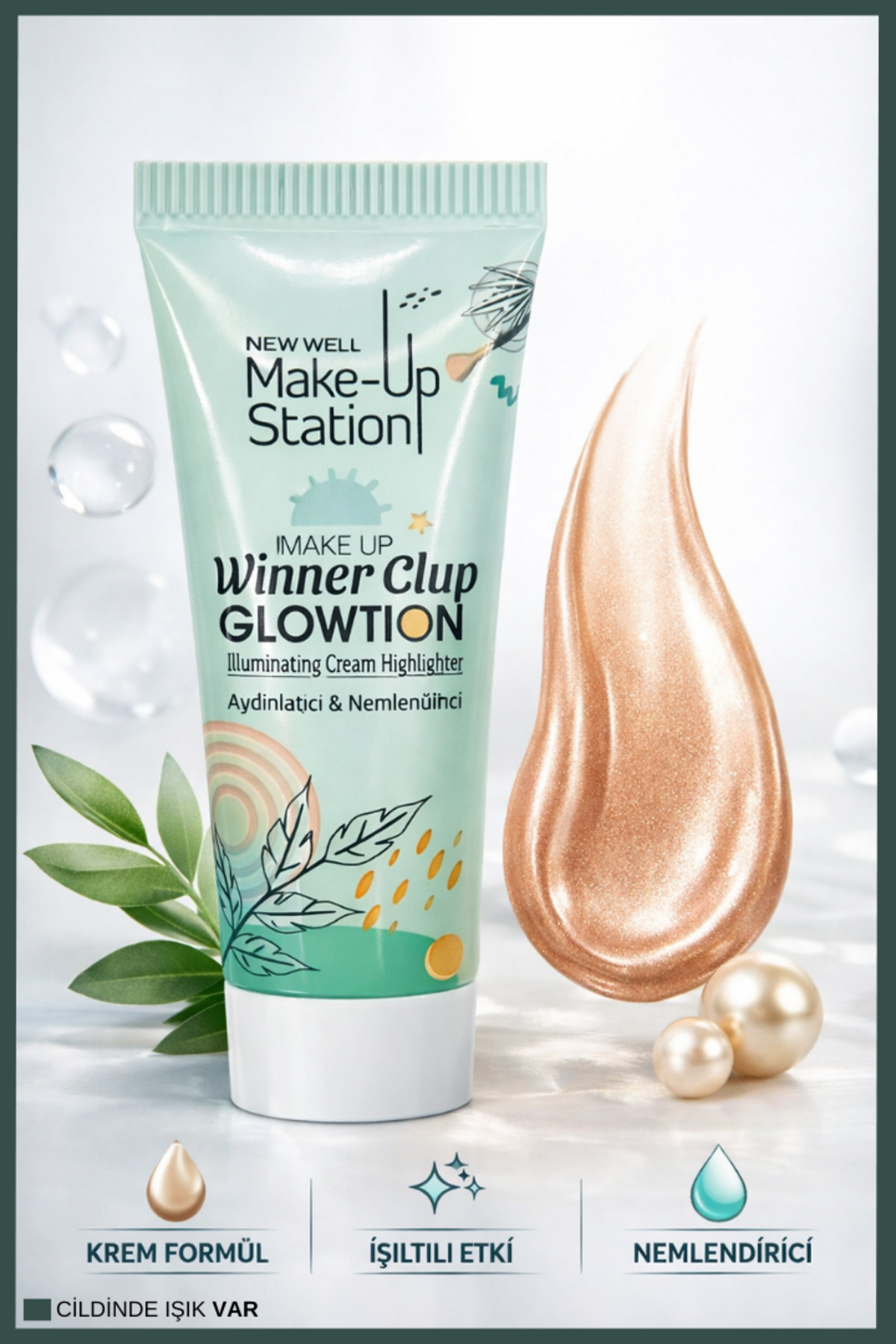Glowtion Makyaj Bazı Ten No2 20ml — بژ — تصویر 2 از 3