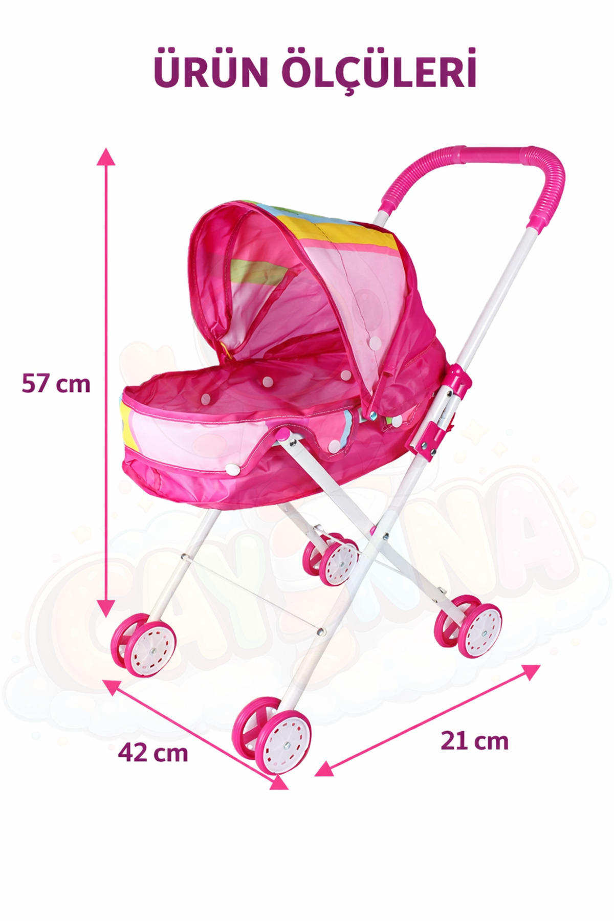 cayenna Vardem Katlanır Beşikli Bebek Arabası (Puset) fotoğrafı 2 (önizleme)