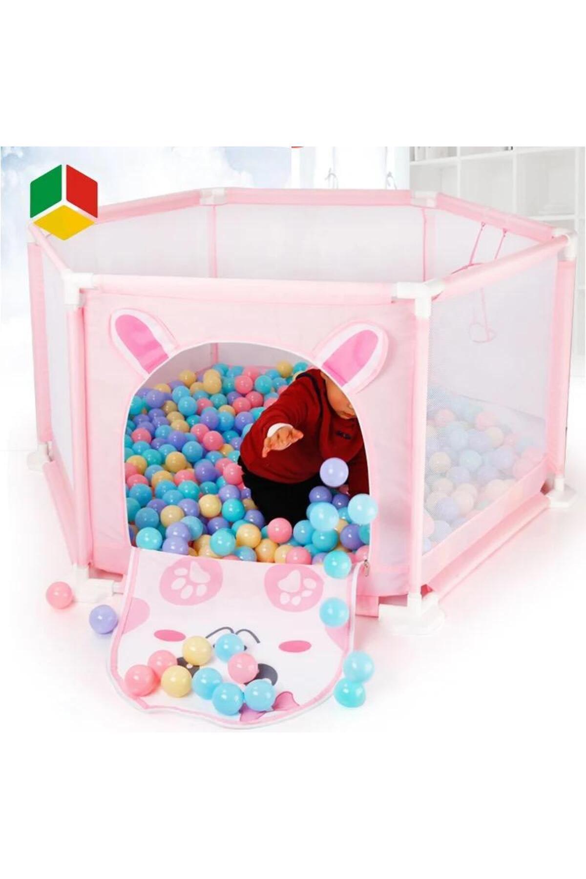 E-LİFE HOME Playard Güvenli Bebek Ve Çocuk Oyun Alanı Oyun Parkı Oyun Matı Ve Topları fotoğrafı 3 (önizleme)