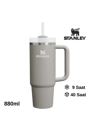 Stanley Quencher H2.O FlowState™ Tumbler Pipetli Termos 0.8L Pipetli Matara GRİ
