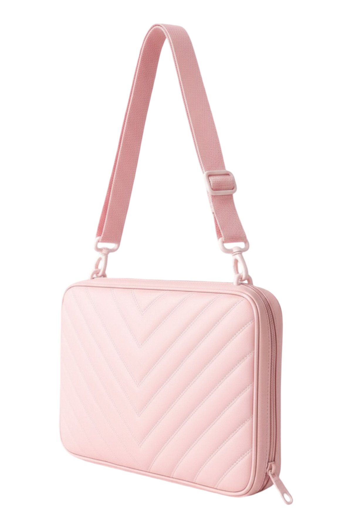 NS reliable  TAM AÇILABİLİR Pembe Suni Deri Laptop Kılıfı ve MacBook Çantası 11 /13.6/15.6 inç M2/M3 Uyumlu Kılıf - Görsel 2