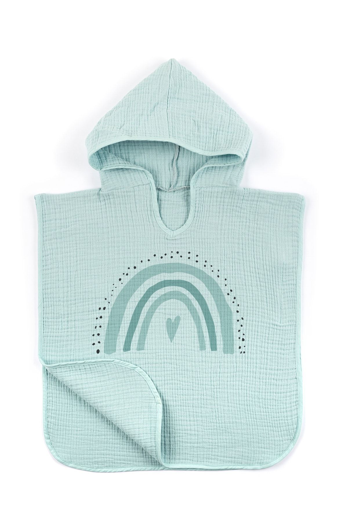 Tuğba Kuğu 4 Kat Müslin Panço - Policolor Serisi - Bow fotoğrafı 3 (önizleme)