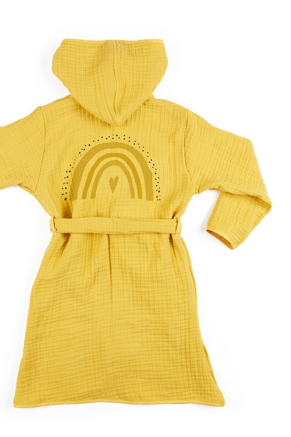 Tuğba Kuğu 4 Kat Müslin Bornoz - Policolor Serisi - Bow fotoğrafı 2 (önizleme)