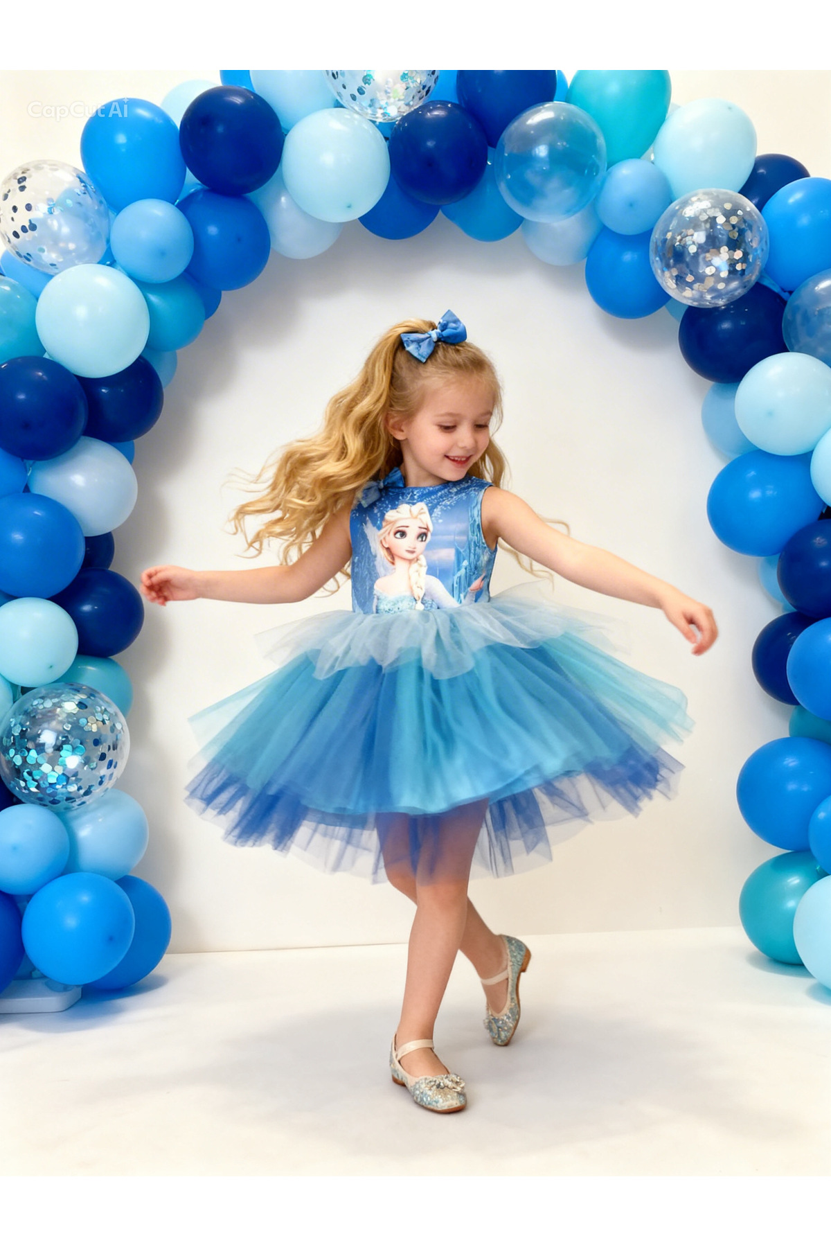 Lunas tekstil Tokalı Tütülü Baskılı Kabarık Elsa fotoğrafı 5 (önizleme)